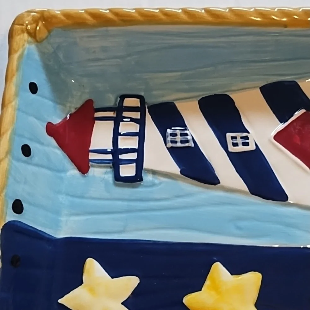 Nautical Themed Ceramic Platter - Picture 15 of 16